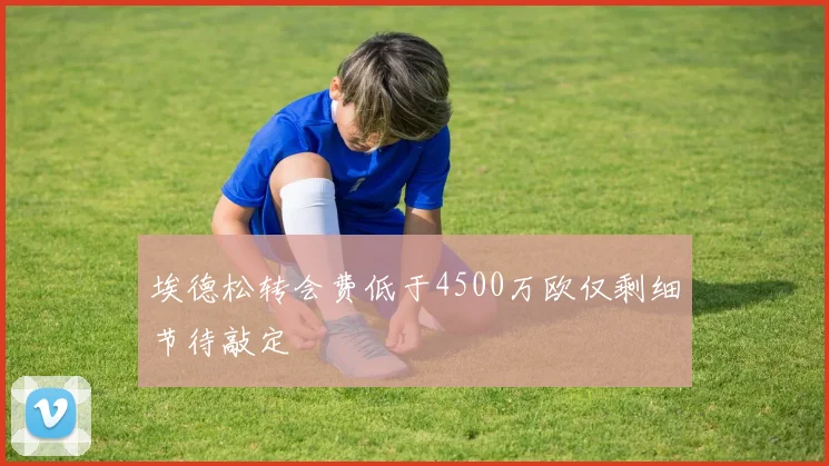埃德松转会费低于4500万欧仅剩细节待敲定